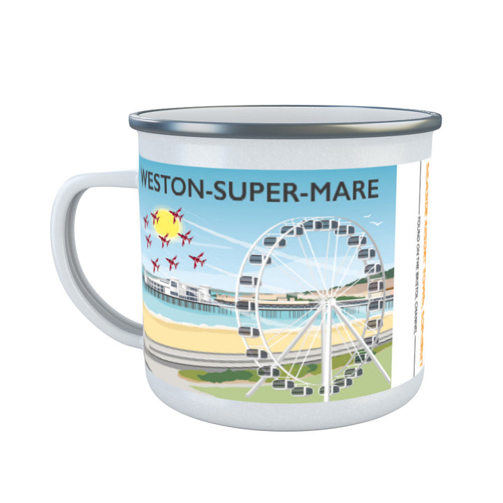 Weston Super Mare, Somerset Enamel Mug