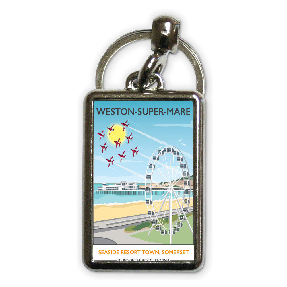 Weston Super Mare, Somerset Metal Keyring