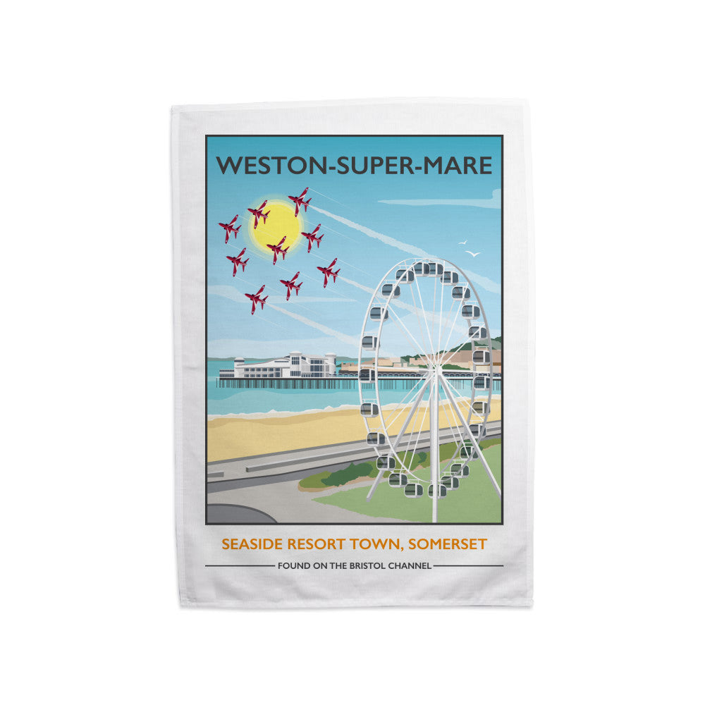 Weston Super Mare, Somerset Tea Towel