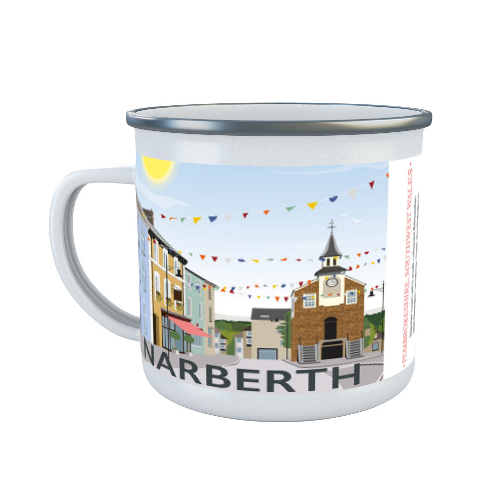 Narberth, Wales Enamel Mug