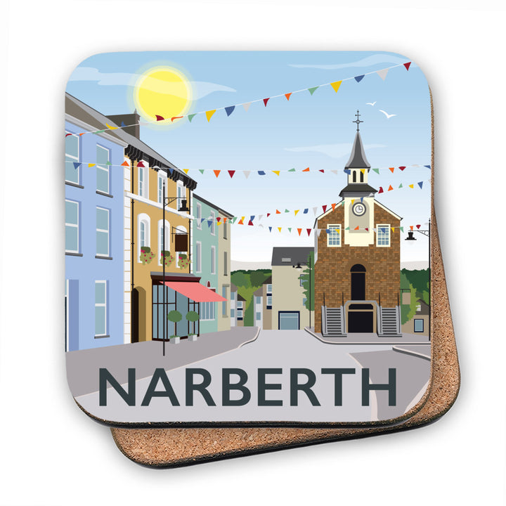 Narberth, Wales MDF Coaster