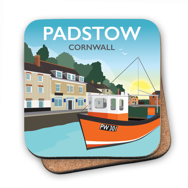 Padstow, Cornwall MDF Coaster