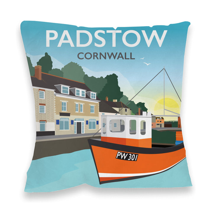 Padstow, Cornwall Fibre Filled Cushion