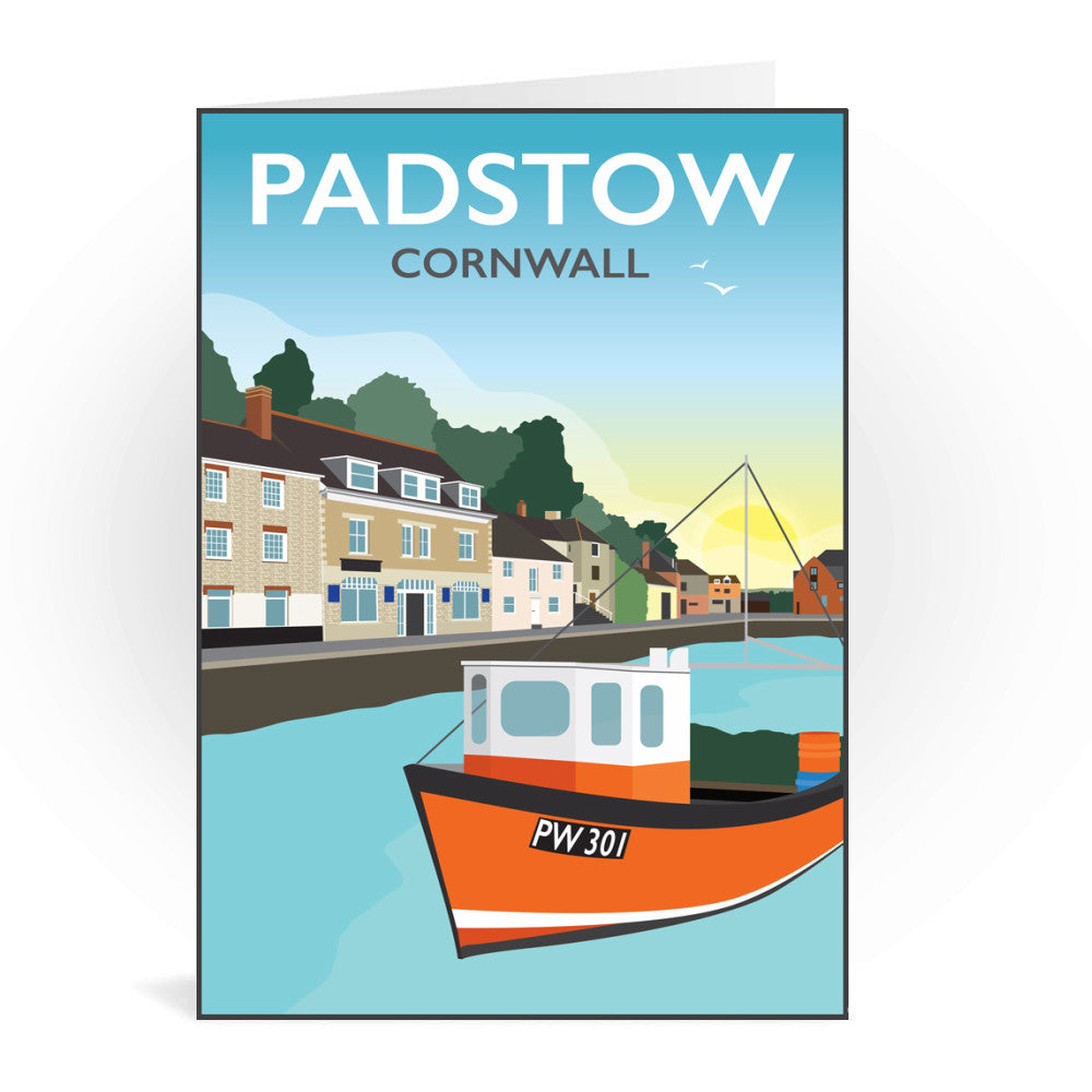 Padstow, Cornwall Greeting Card 7x5