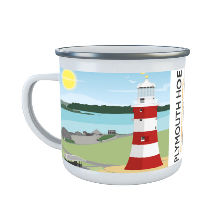 Plymouth Hoe, Devon Enamel Mug