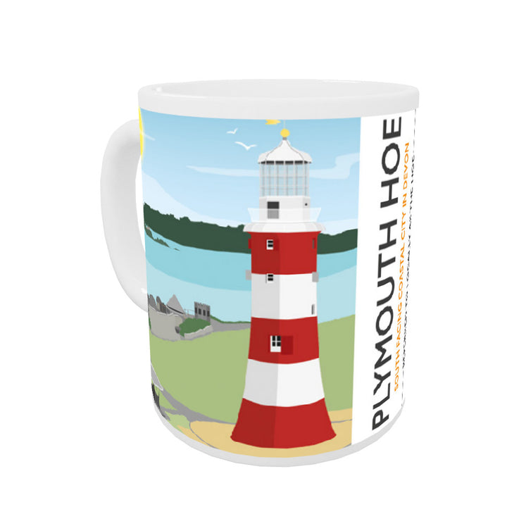 Plymouth Hoe, Devon Coloured Insert Mug