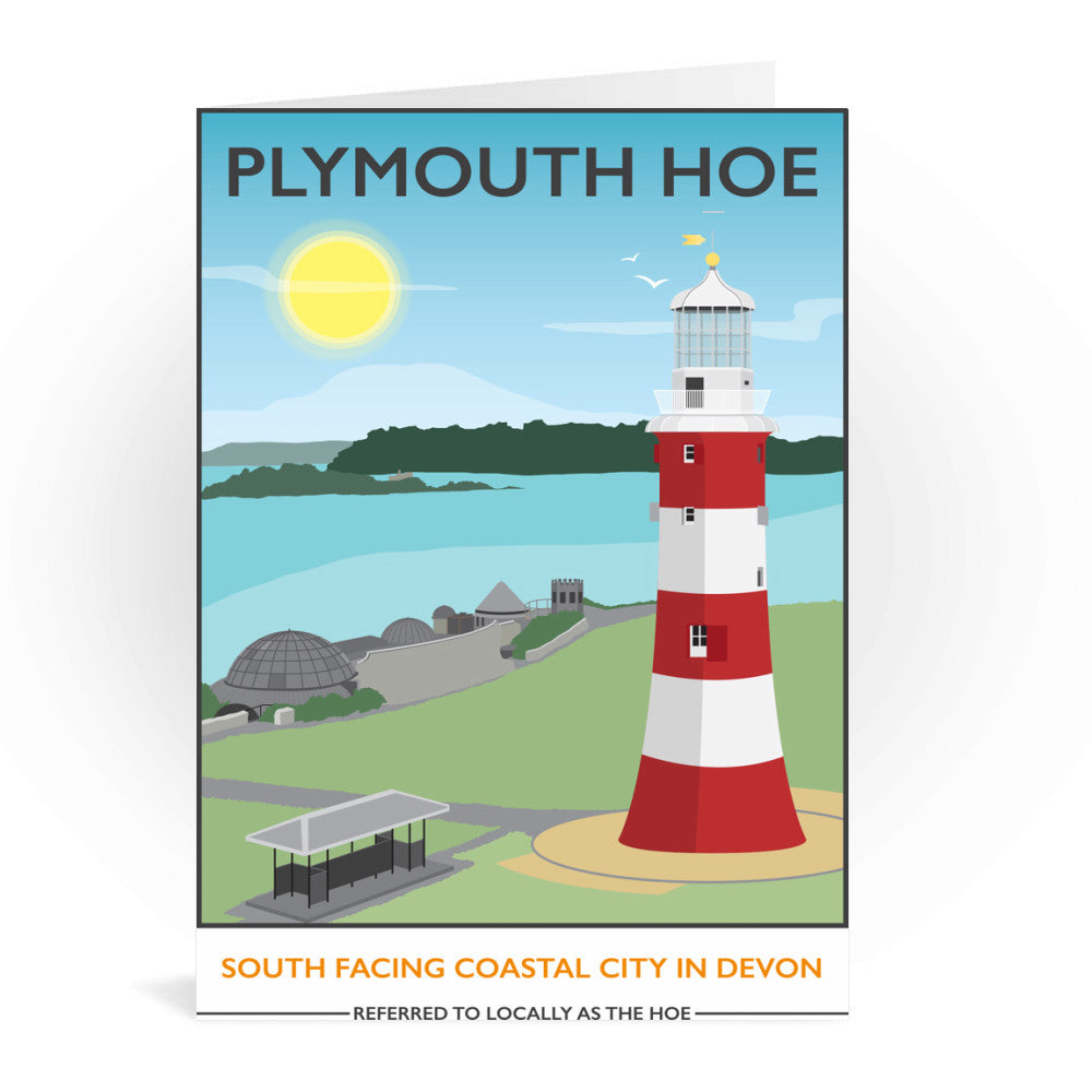 Plymouth Hoe, Devon Greeting Card 7x5