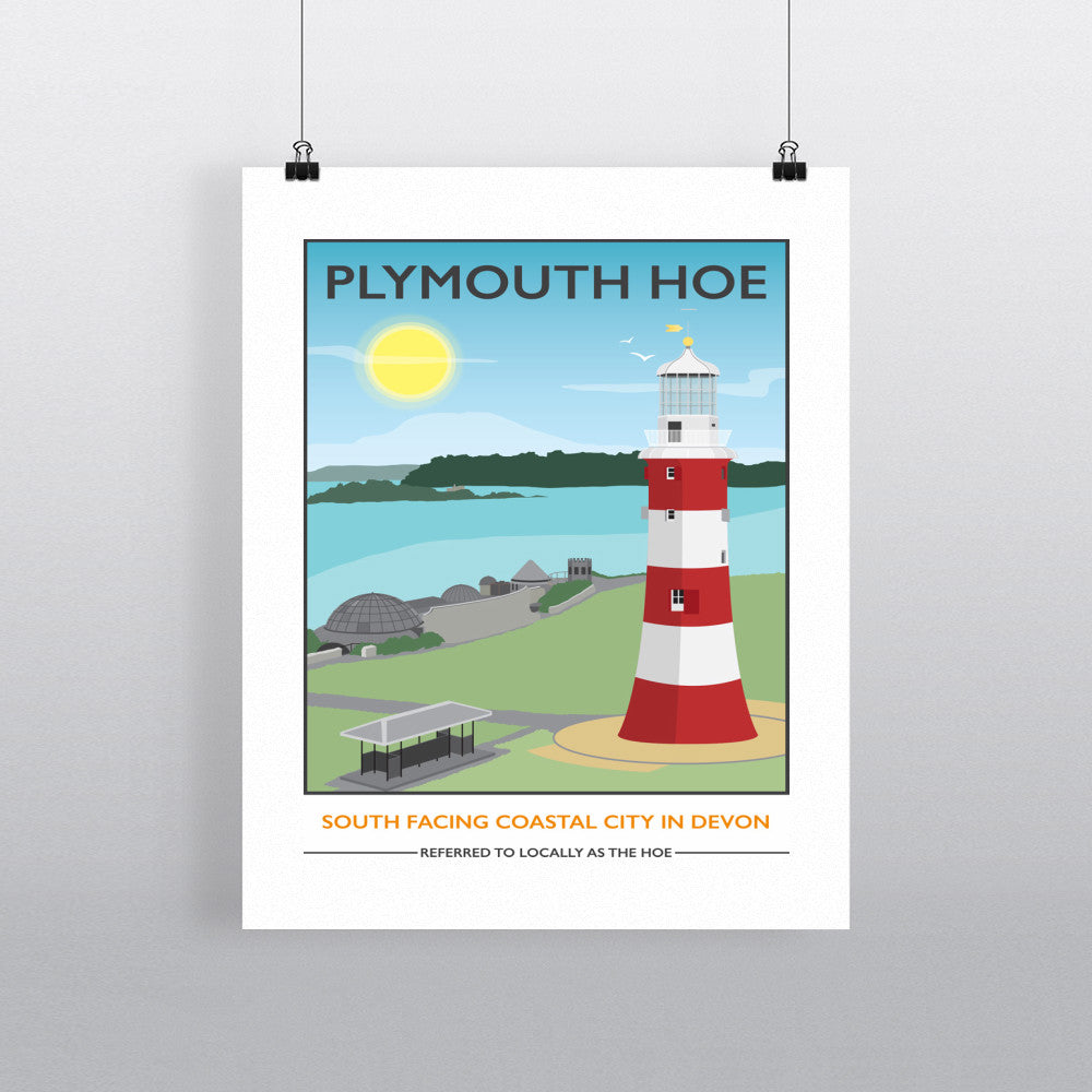 Plymouth Hoe, Devon 90x120cm Fine Art Print