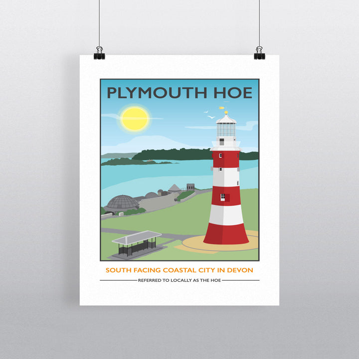 Plymouth Hoe, Devon 90x120cm Fine Art Print