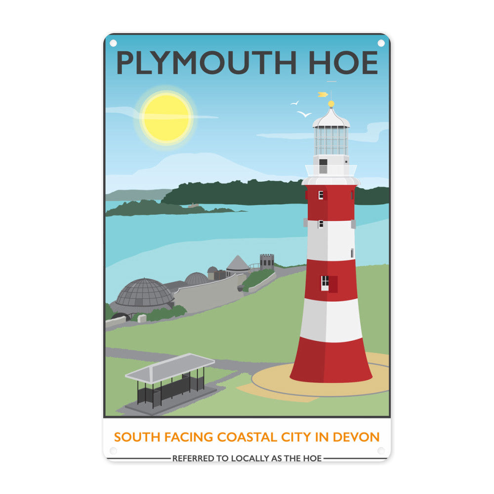 Plymouth Hoe, Devon - Metal Sign – Love Your Location