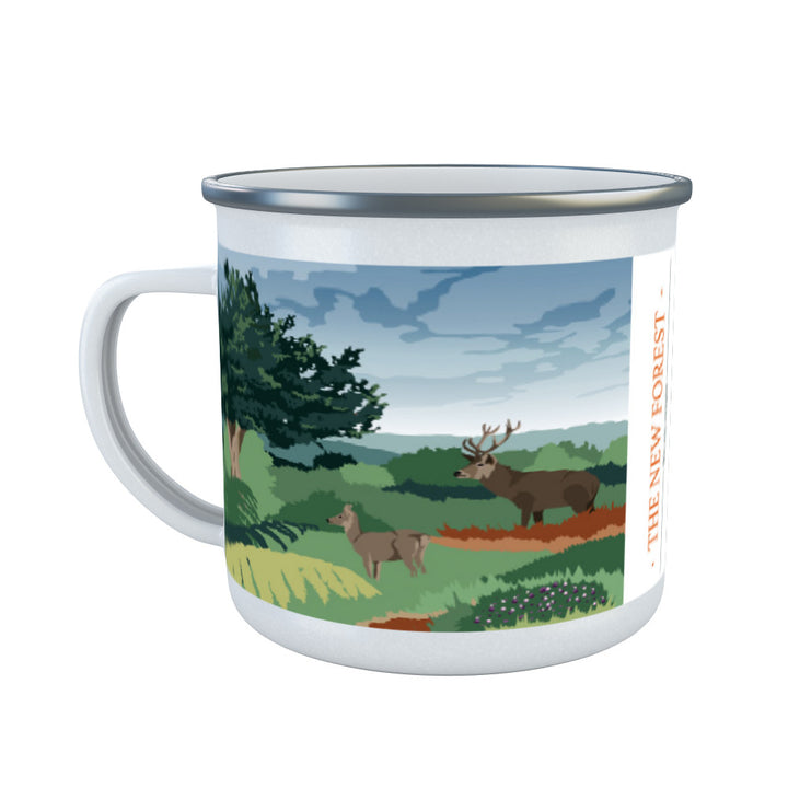 The New Forest, Hampshire Enamel Mug