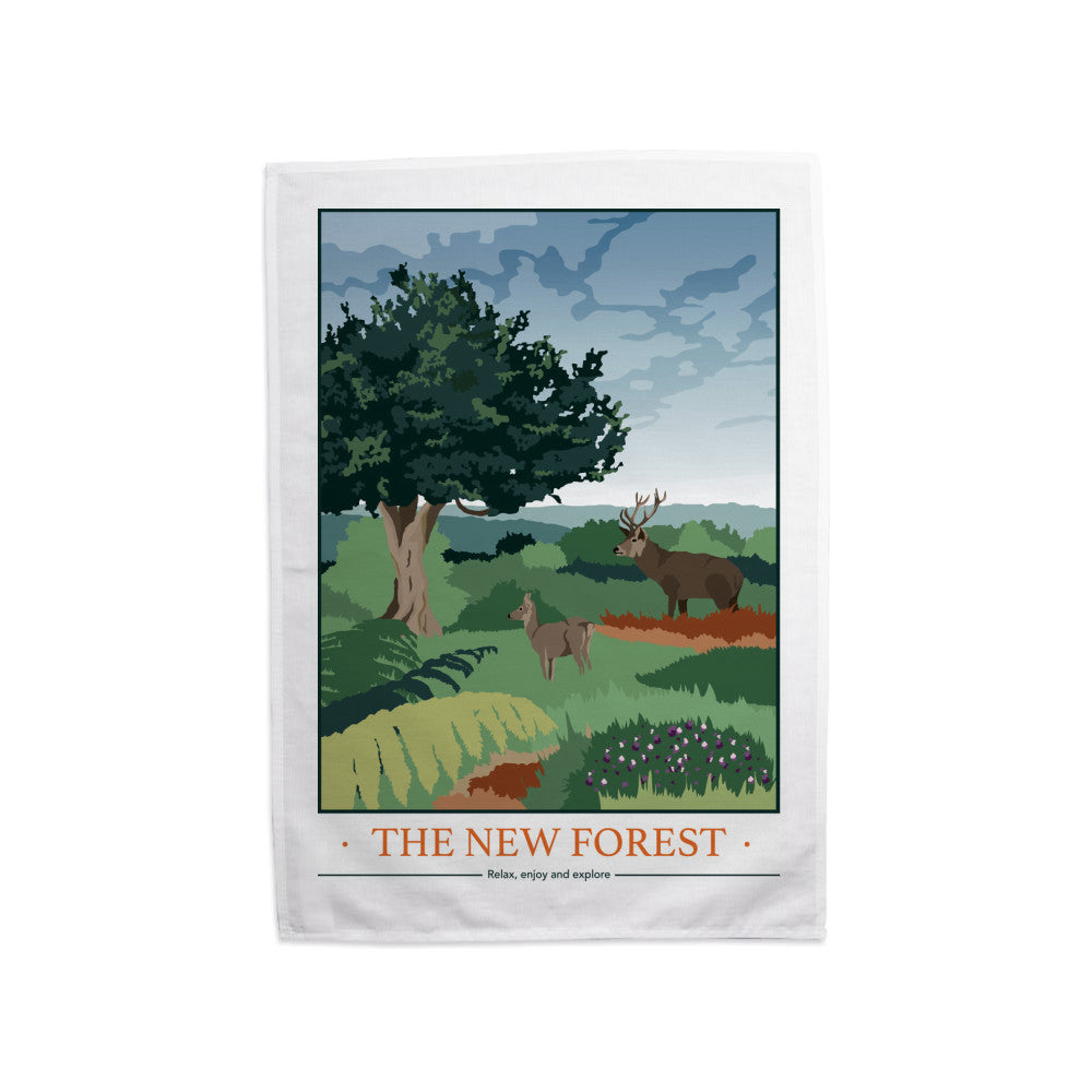 The New Forest, Hampshire Tea Towel
