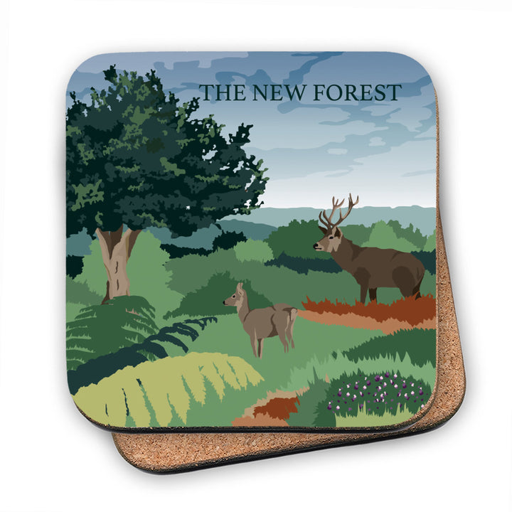 The New Forest, Hampshire MDF Coaster