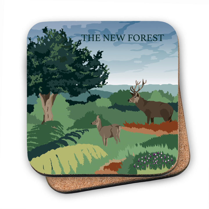 The New Forest, Hampshire MDF Coaster