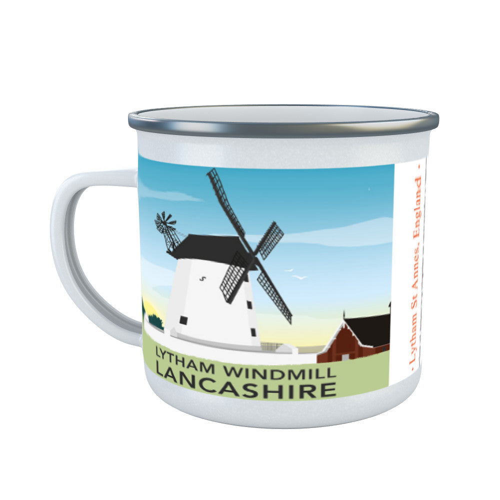 Lytham Windmill, Lytham St Annes, Lancashire Enamel Mug