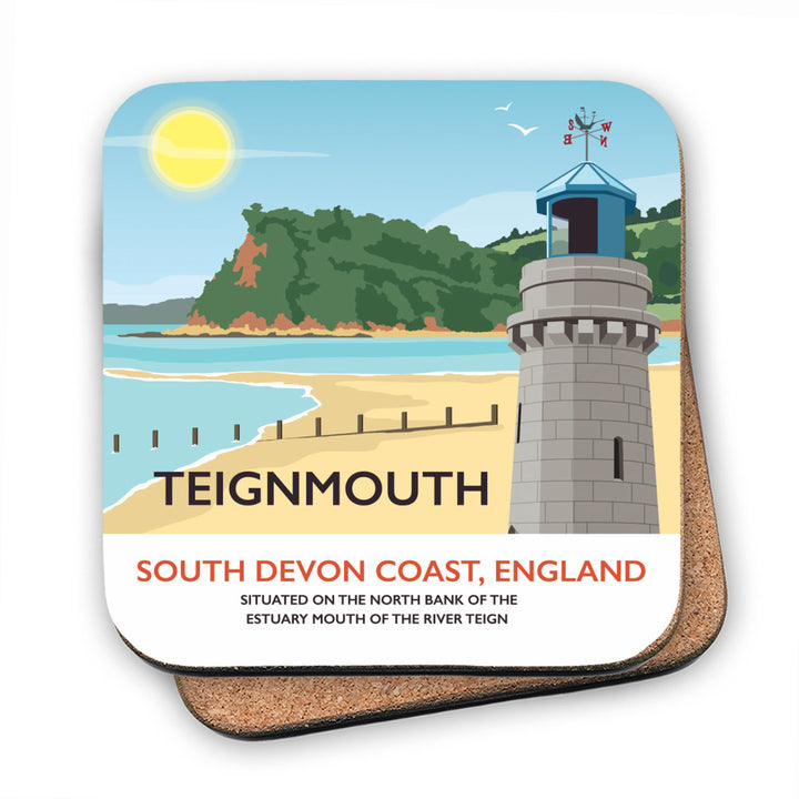 Teignmouth, Devon MDF Coaster