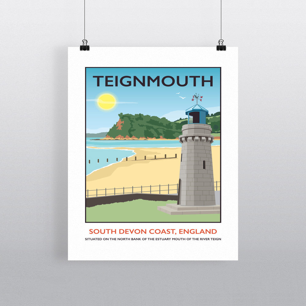 Teignmouth, Devon 90x120cm Fine Art Print