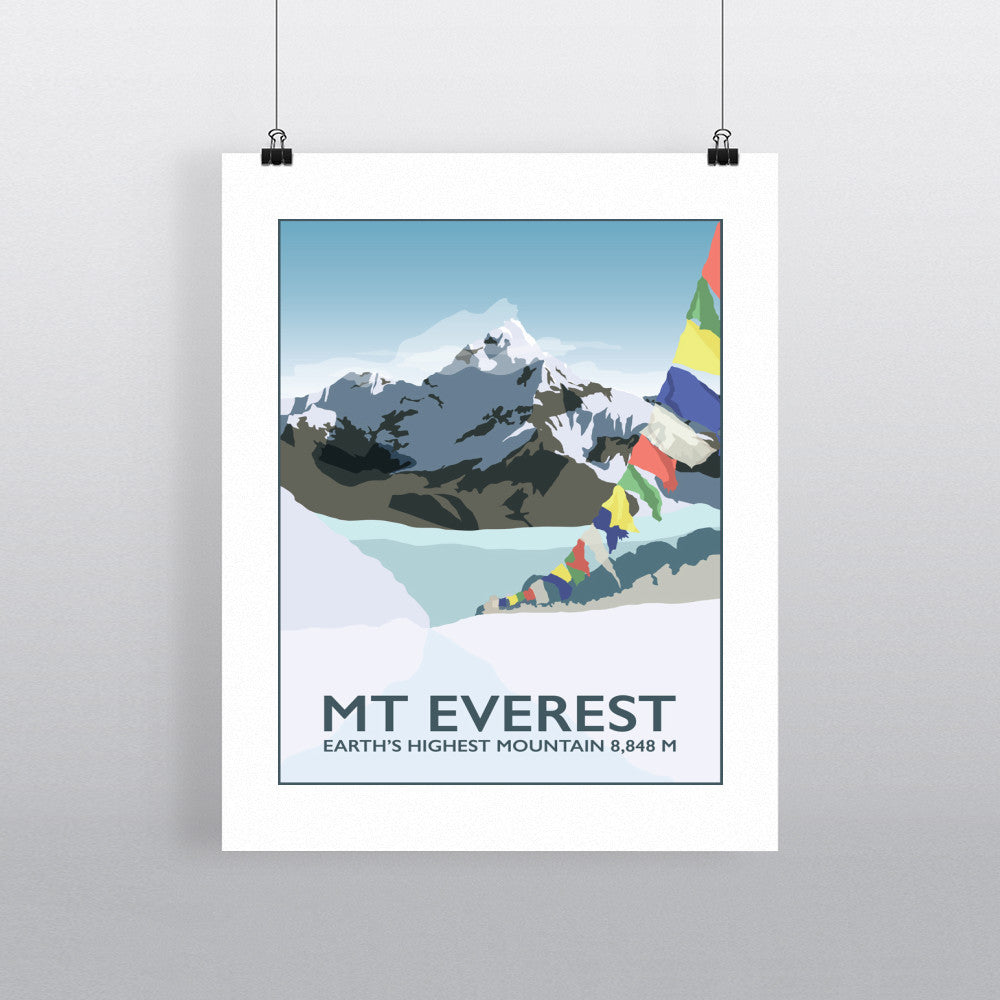 Mount Everest, 90x120cm Fine Art Print