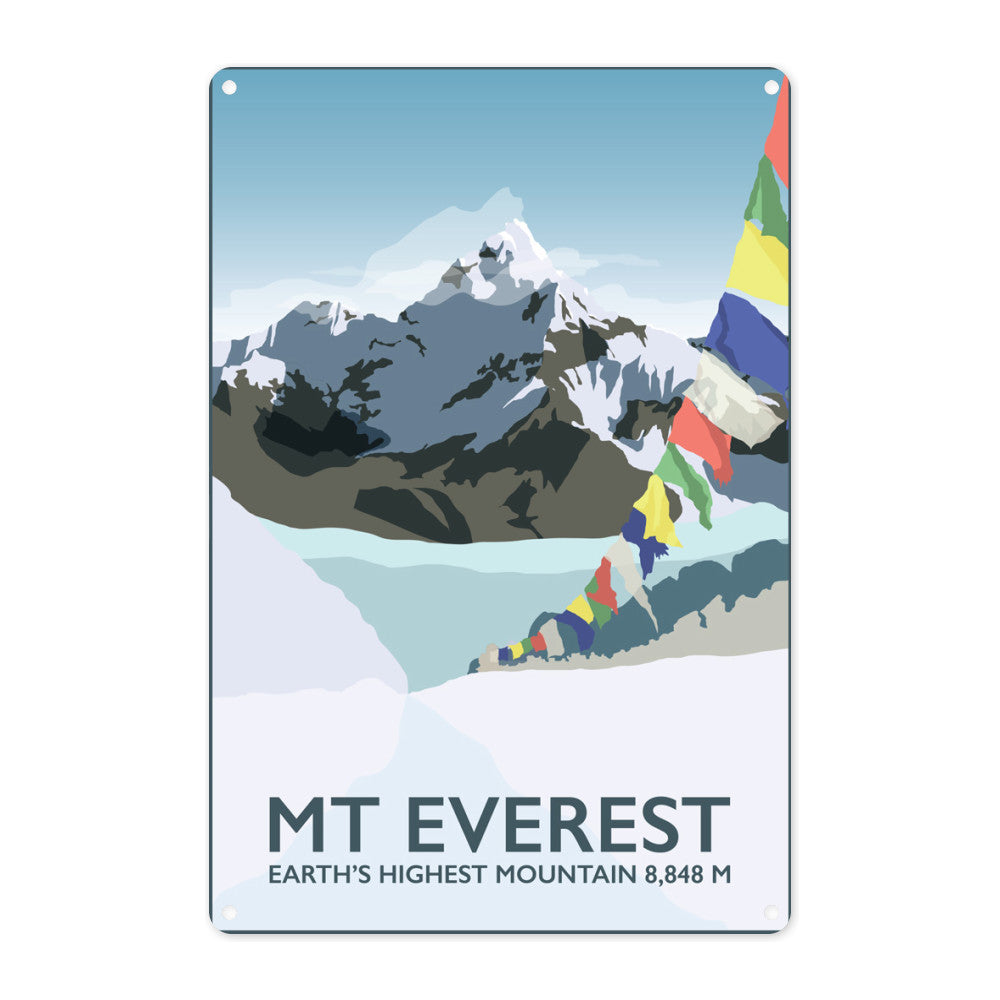 Evercrest Sign Mount Everest, - Metal Sign – Love Your Location