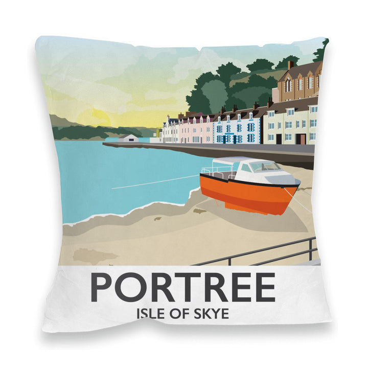 Portree, Isle Of Skye Fibre Filled Cushion
