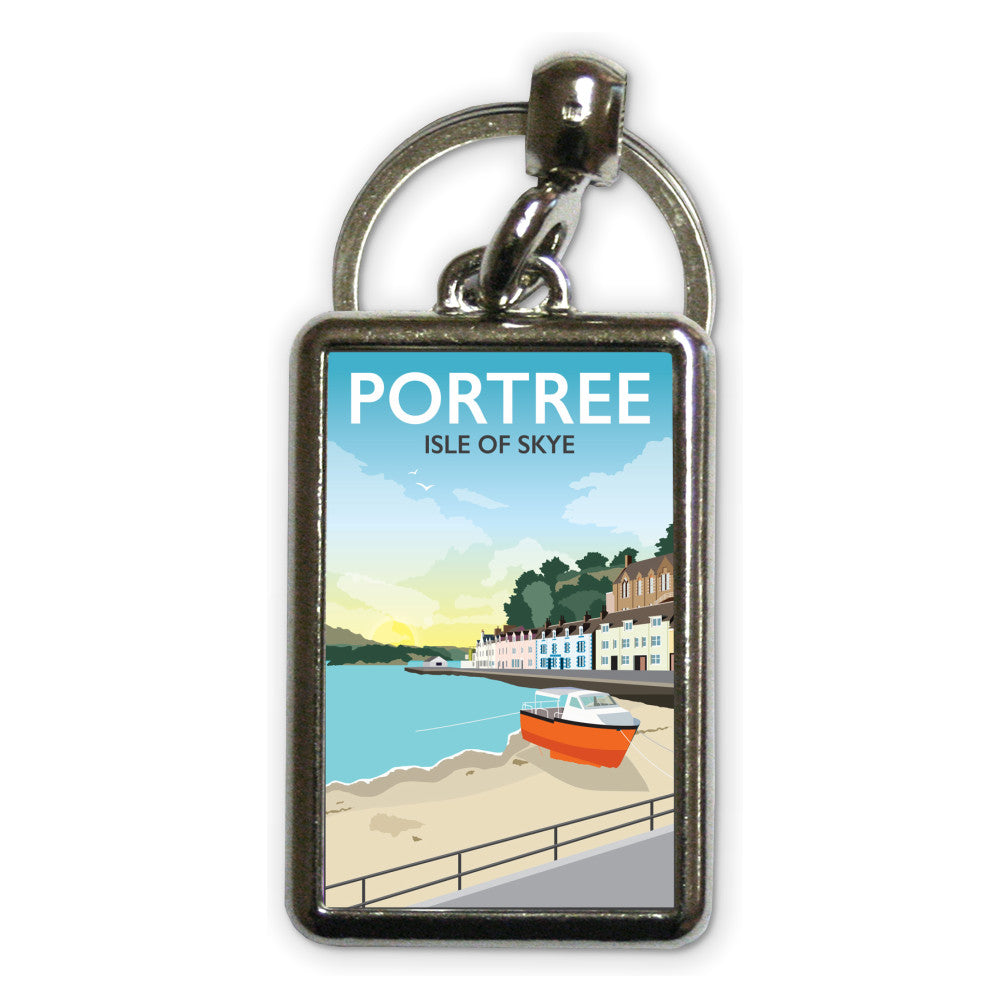 Portree, Isle Of Skye Metal Keyring