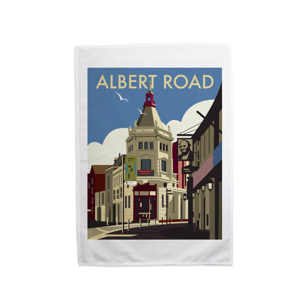 Albert Road, Portsmouth Tea Towel