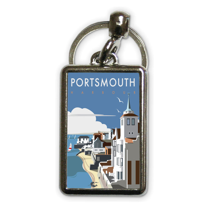 Portsmouth Harbour Metal Keyring