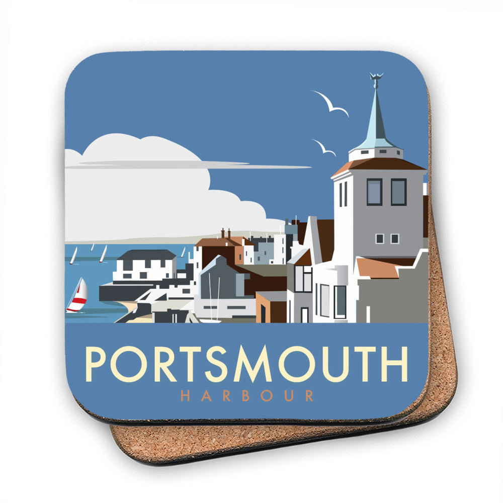 Portsmouth Harbour MDF Coaster