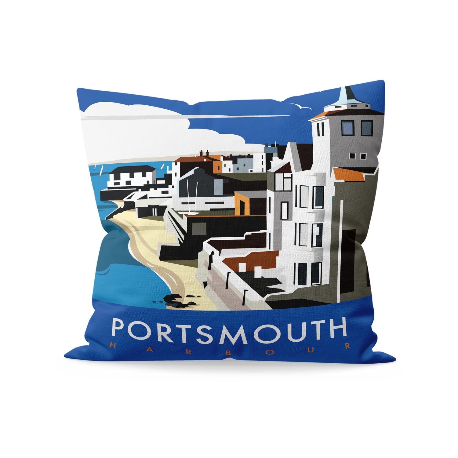 Portsmouth Harbour Fibre Filled Cushion