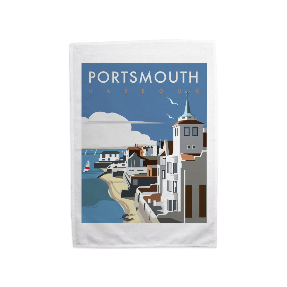 Portsmouth Harbour Tea Towel