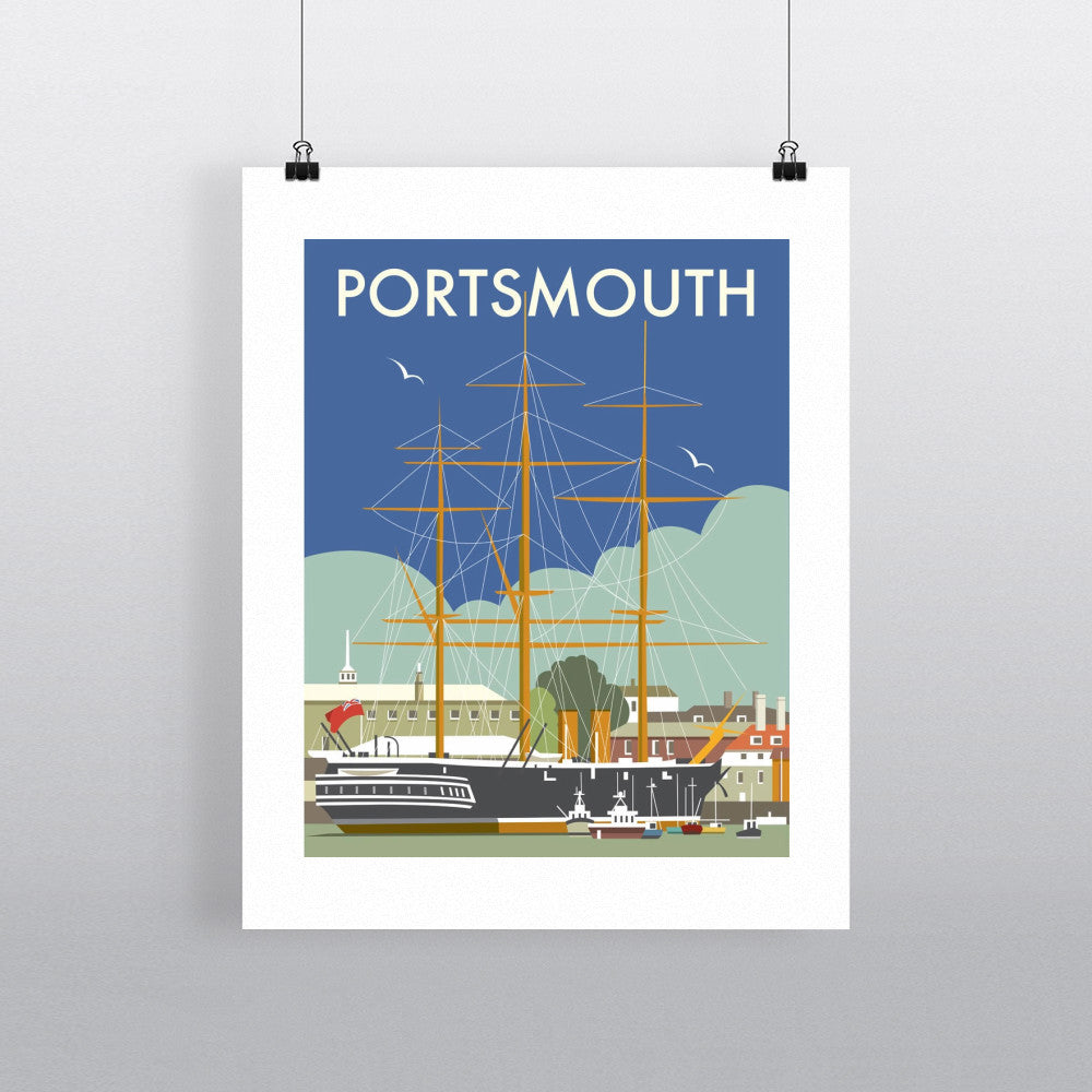 HMS Warrior, Portsmouth Fine Art Print