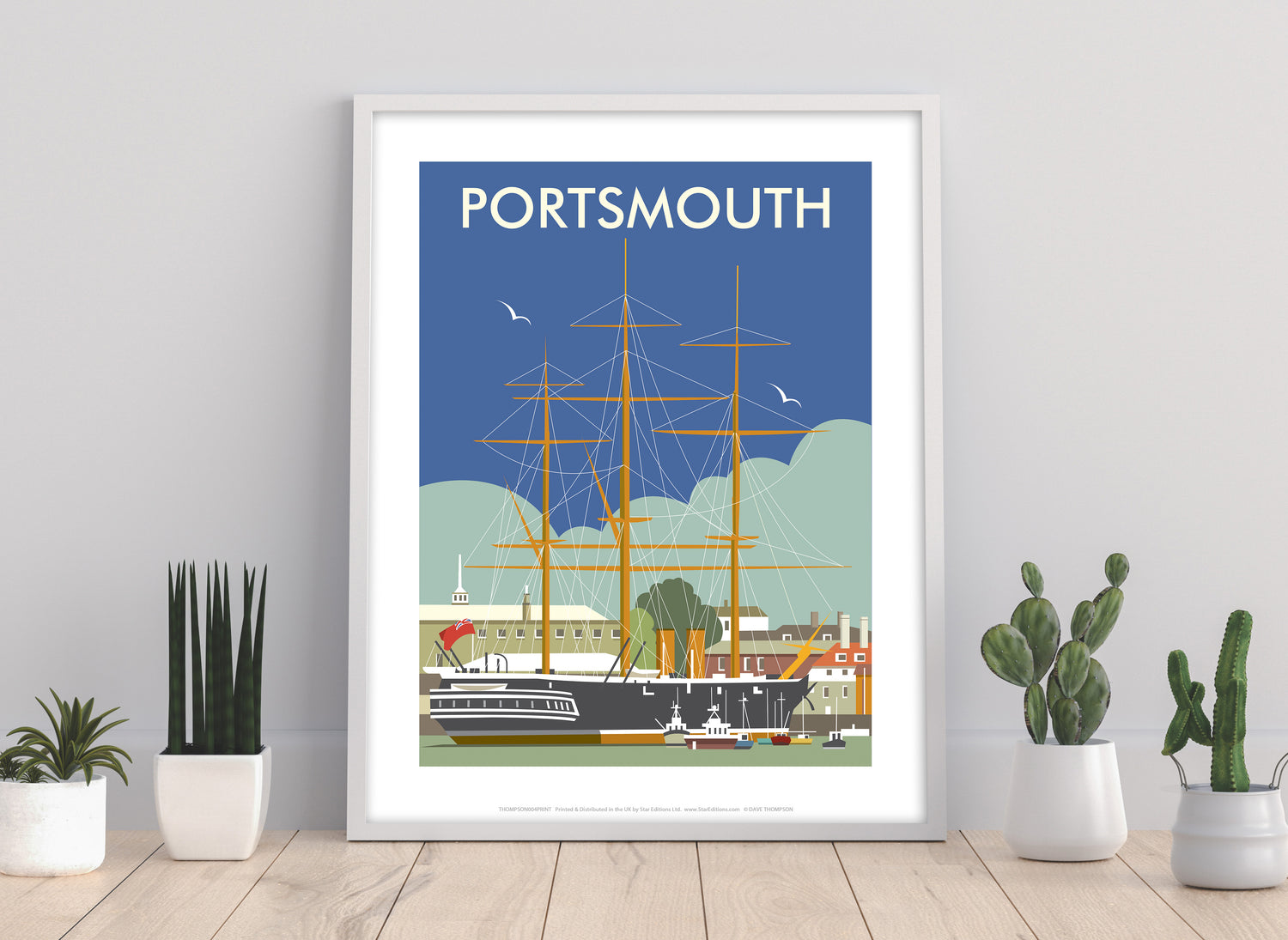HMS Warrior, Portsmouth - Art Print