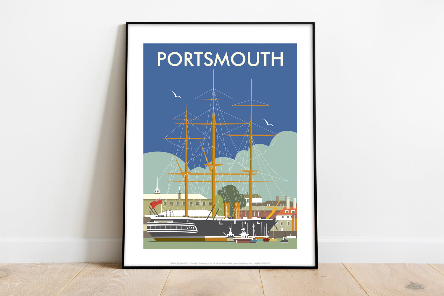 HMS Warrior, Portsmouth - Art Print