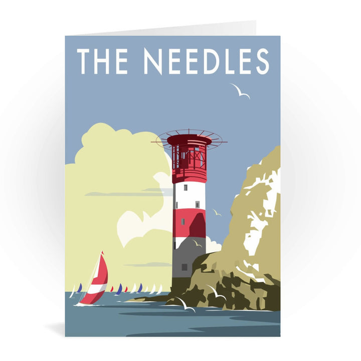 The Needles, Isle of Wight Greeting Card 7x5