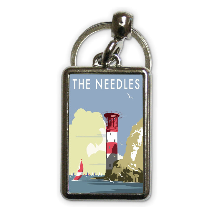 The Needles, Isle of Wight Metal Keyring