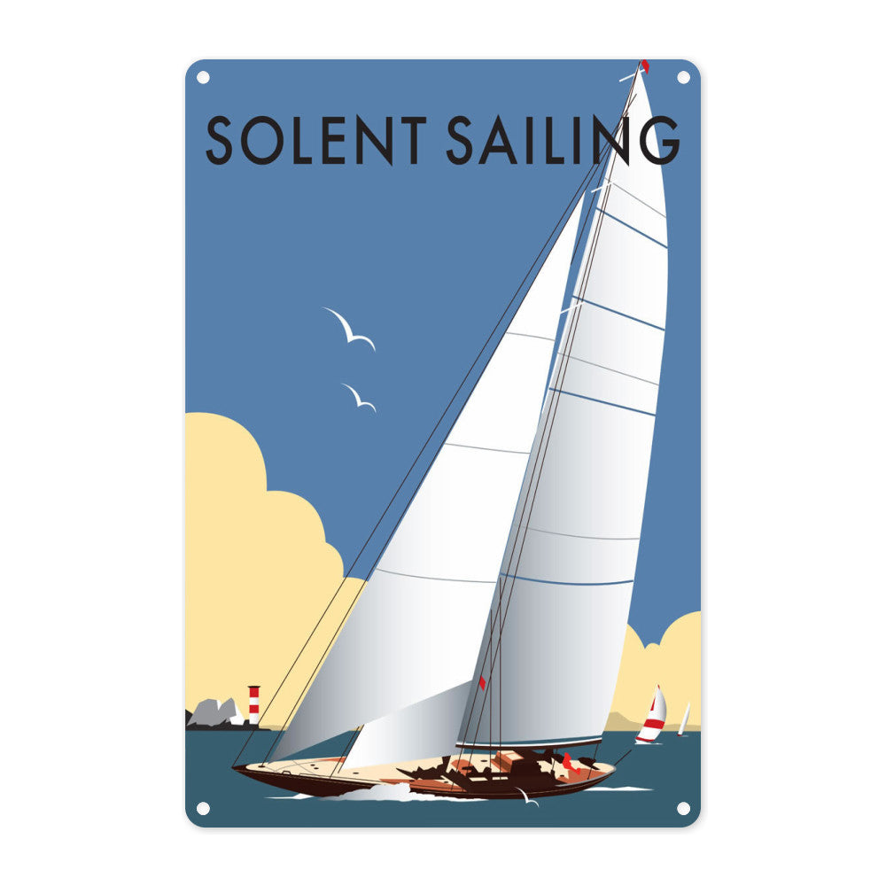 Solent Sailing Metal Sign