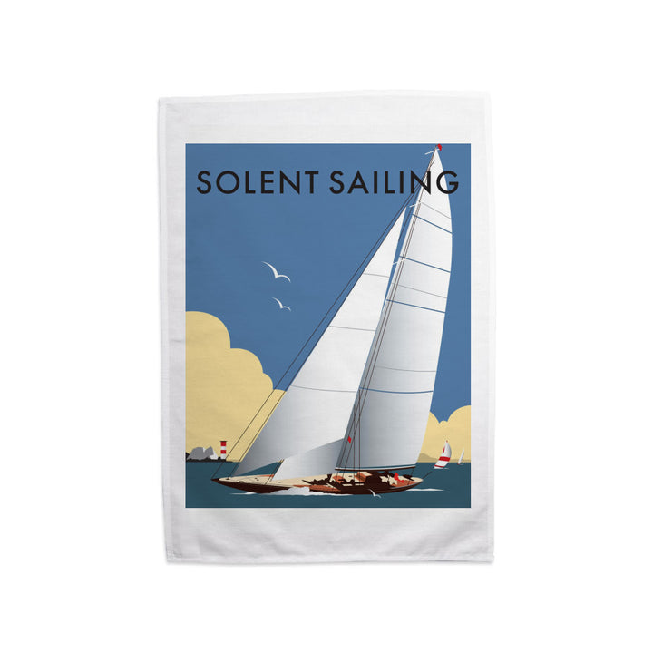 Solent Sailing Tea Towel