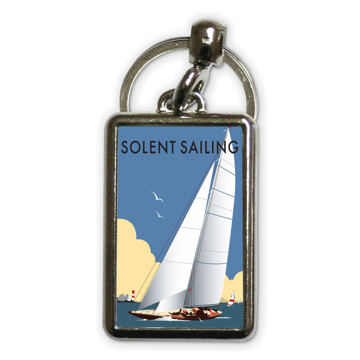 Solent Sailing Metal Keyring