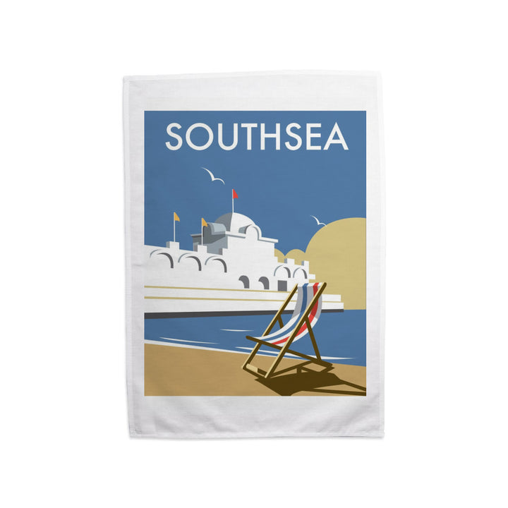 Southsea Pier, Portsmouth Tea Towel