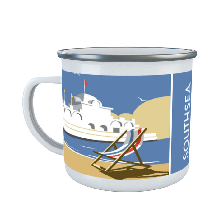 Southsea Pier, Portsmouth Enamel Mug