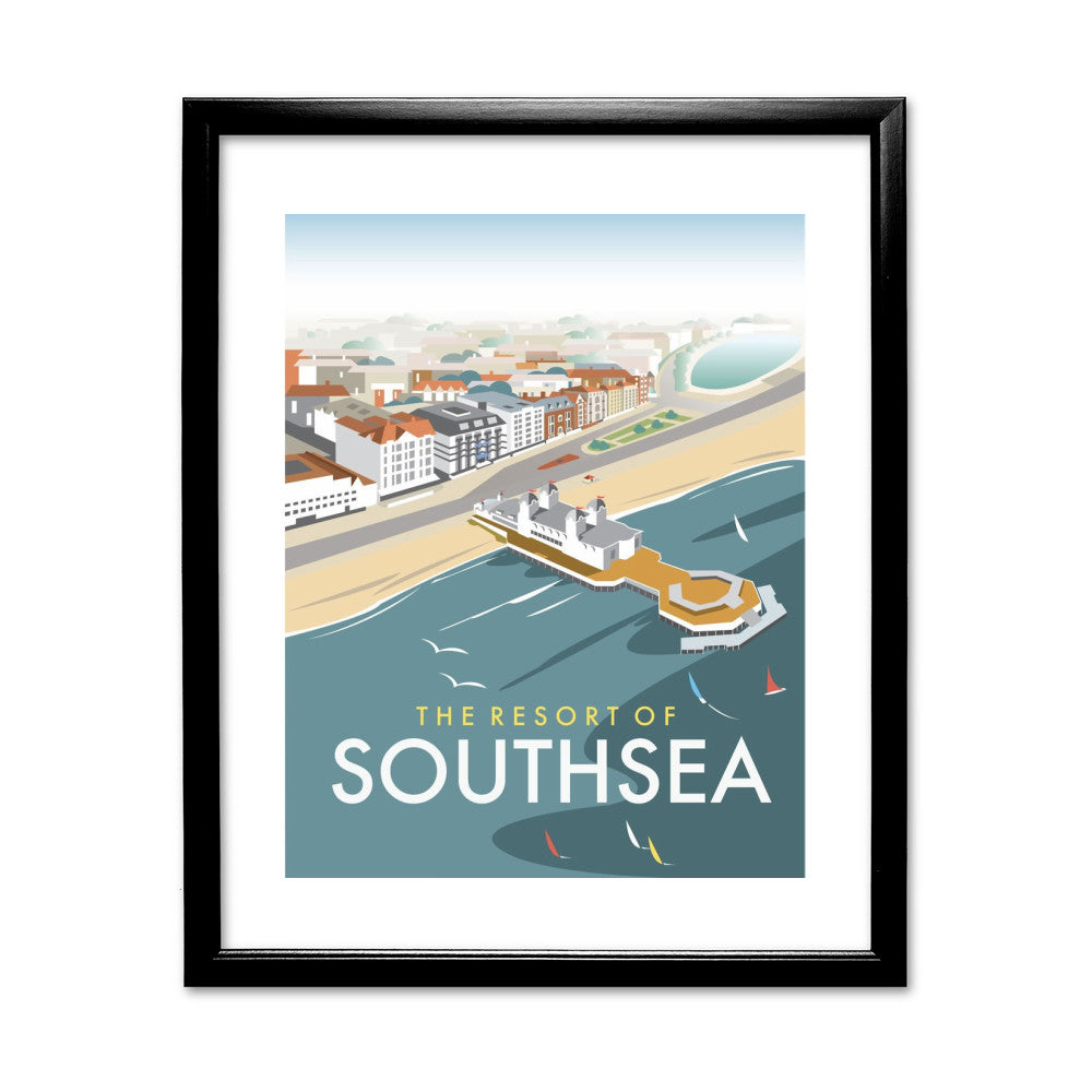 Southsea, Portsmouth, from the air - Art Print