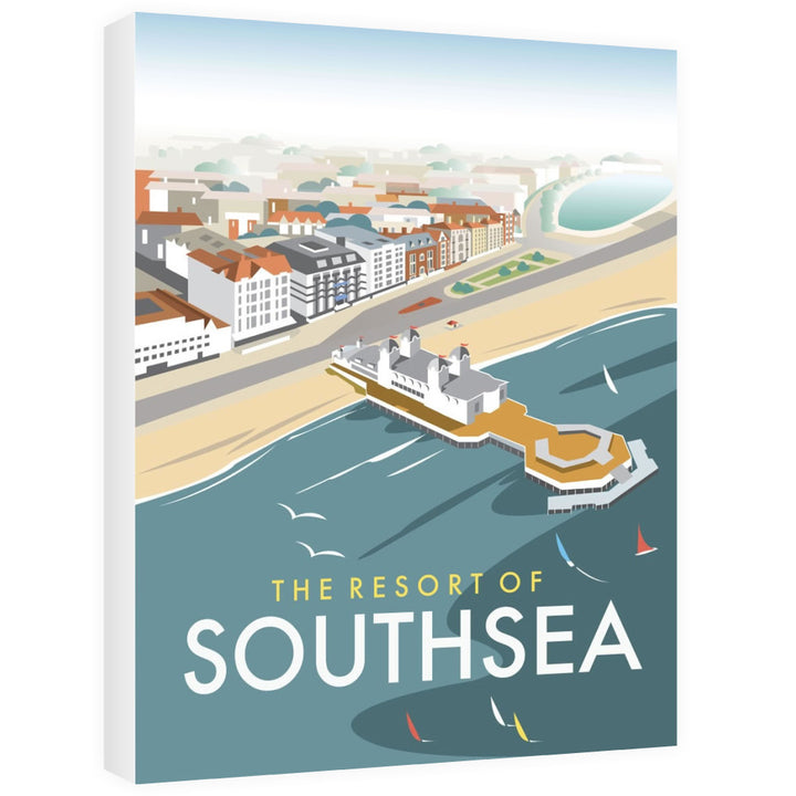 Southsea, Portsmouth, from the air Canvas