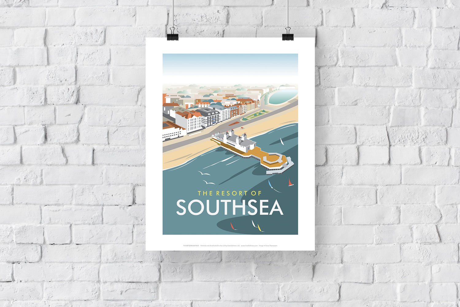 Southsea, Portsmouth, from the air - Art Print