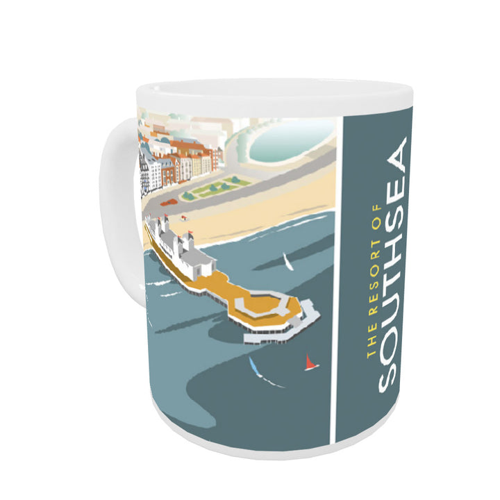 Southsea, Portsmouth, from the air Coloured Insert Mug