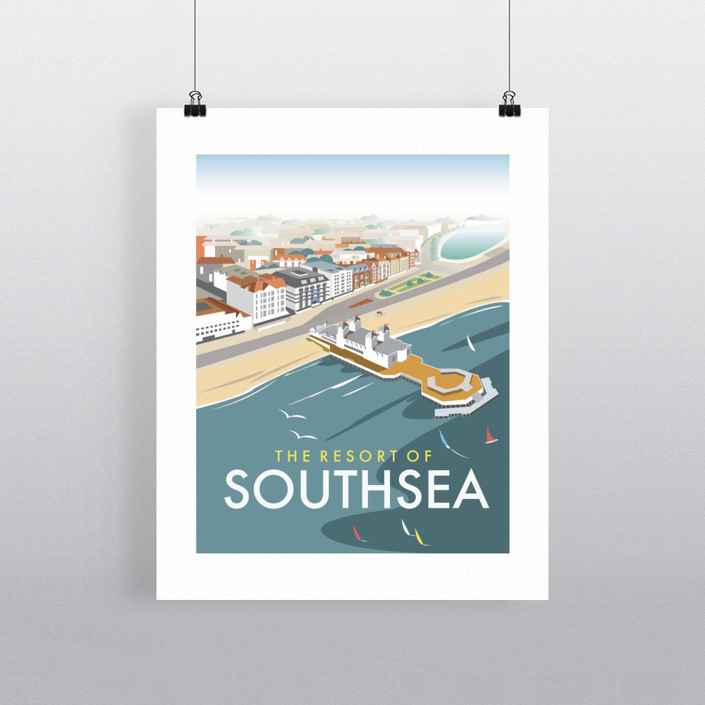 Southsea, Portsmouth, from the air Fine Art Print