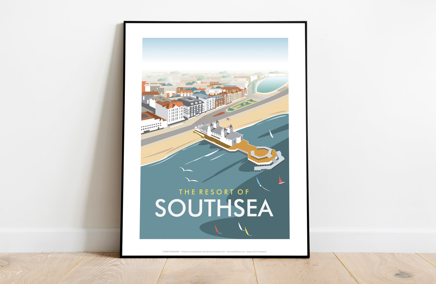 Southsea, Portsmouth, from the air - Art Print