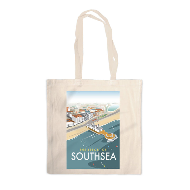 Southsea, Portsmouth, from the air Canvas Tote Bag