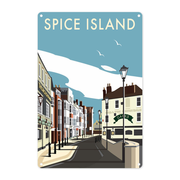 Spice Island, Portsmouth Metal Sign