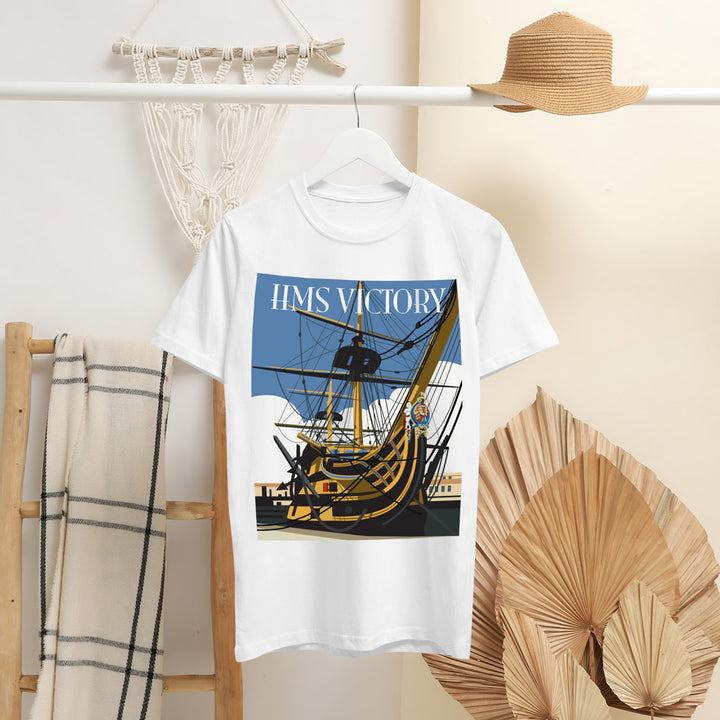 Hms Victory T-Shirt by Dave Thompson