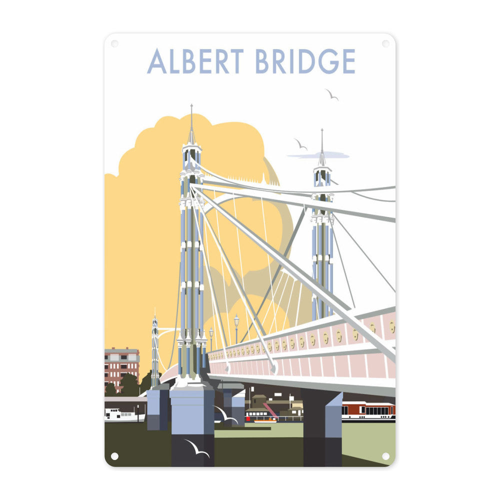 Albert Bridge, London Metal Sign